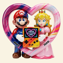 Load image into Gallery viewer, Forever in 2 Player Mode - Personalized Game Couple Acrylic Plaque Shaped Plaques PopCulturePrints
