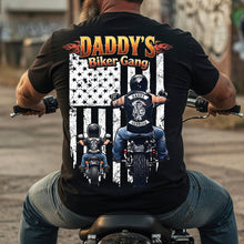 Load image into Gallery viewer, “Join the Ride with Daddy’s Biker Gang” - Personalized Biker Shirt, Gift for Dads and Grandpas Shirts PopCulturePrints

