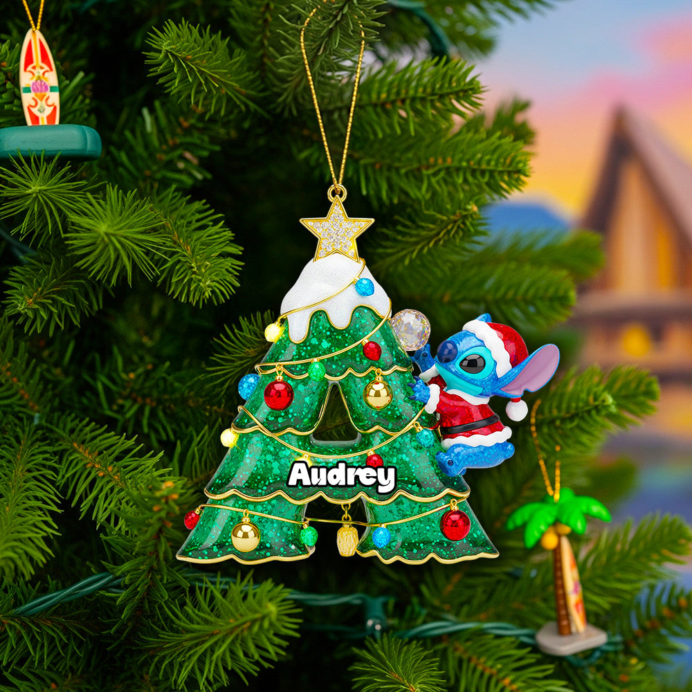 Warm Wishes with Personalization: Experiment Alphabet Christmas Ornament - A Unique Gift for All Ages Ornament PopCulturePrints