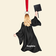Load image into Gallery viewer, Personalized Graduation Christmas Ornament for Celebrating Graduates Ornament PopCulturePrints
