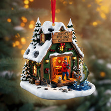 Load image into Gallery viewer, Celebrate the Catch! Fishing Man Ornament - Personalized Gifts for Fishing Lovers Ornament PopCulturePrints
