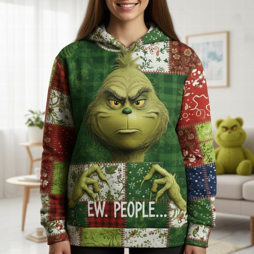 EW, PEOPLE... - Green Monster 3D Hoodie for Personalized Christmas Gifts AOP Products PopCulturePrints