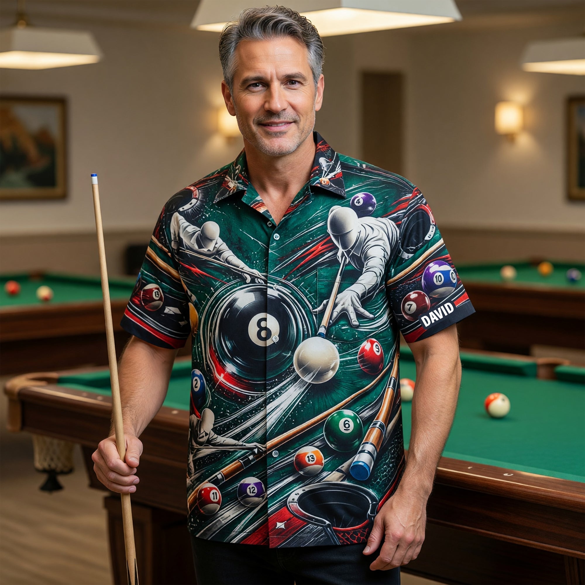 Billiards Hawaiian Shirt - Personalized Gift for Pool Lovers