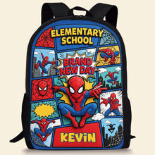 Load image into Gallery viewer, “Swing into Adventure” - Hero Adventure Backpack - Personalized Gift for Kids School Bag
