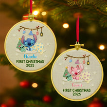 Load image into Gallery viewer, “Celebrate Baby's First Christmas!” - Personalized Acrylic Ornament Gift for Kids Ornament PopCulturePrints
