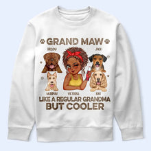 Load image into Gallery viewer, Grand Maw: Like A Regular Grandma But Cooler - Personalized T-Shirt for Grandmas T-shirt PopCulturePrints
