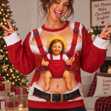 Load image into Gallery viewer, Funny Santa Baby Shirt - Personalized Christmas Gift for All
