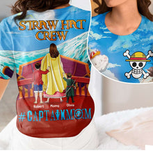 Load image into Gallery viewer, “Every Day is an Adventure with Mom” - Personalized Captain Mom T-shirt - Gift for Pirate Moms, Grandma, and More! AOP Products PopCulturePrints
