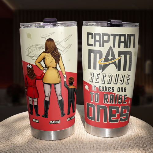 Personalized Sci-Fi Mom Tumbler - Captain Mom Gift Tumbler Cup PopCulturePrints