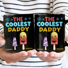 Load image into Gallery viewer, The Coolest Papa - Personalized 3D Effect Cartoon Ice Cream Mug Mug PopCulturePrints
