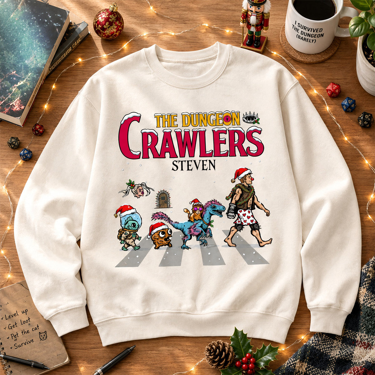 "Embark on Epic Adventures!" - Personalized Epic Dungeon Adventure Shirt - Perfect Christmas Gift for Gamers, Dungeon Masters, and Adventurers Shirts PopCulturePrints