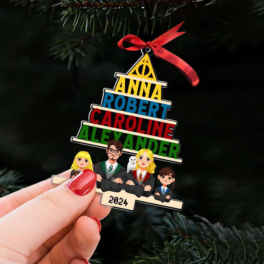 Personalized Harry Potter Family Name Acrylic Ornament