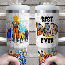 Load image into Gallery viewer, Personalized Anime Dad Tumbler - Best Dad Ever Tumbler Cup PopCulturePrints
