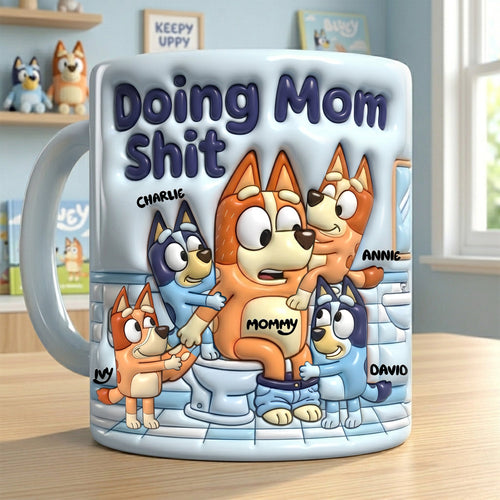 Doing Mom Shit - Personalized Coffee Mug for Mom Coffee Mug PopCulturePrints