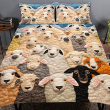 Load image into Gallery viewer, Custom Sheep Lover&#39;s Quilt Bed Set - Cozy Animal Theme Bedding Blanket PopCulturePrints
