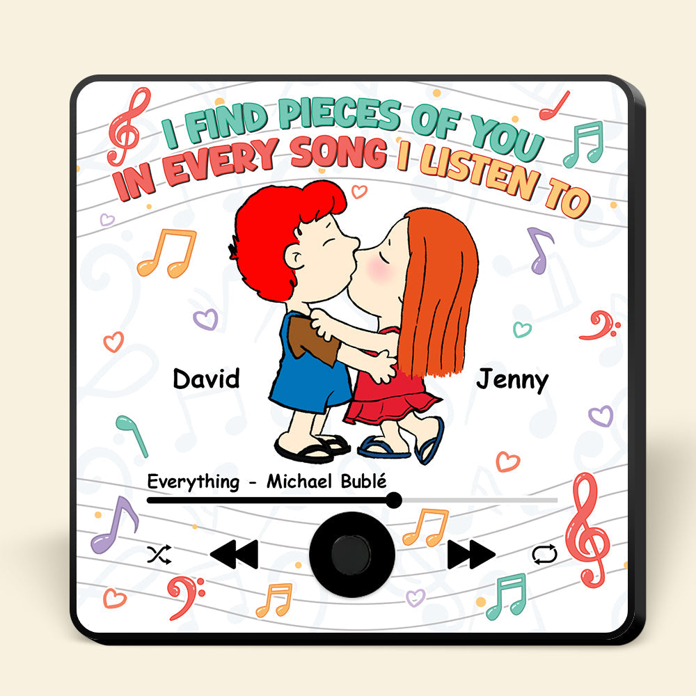 Personalized Music Fridge Magnet - Special Couple Gift Fridge Magnet PopCulturePrints