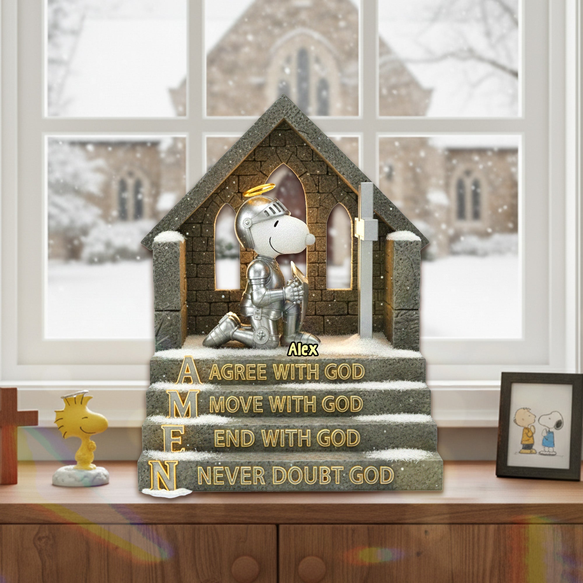 Embrace Faith with the Armor of God Acrylic Plaque - Personalized Gift for Jesus Lovers Shaped Plaques PopCulturePrints