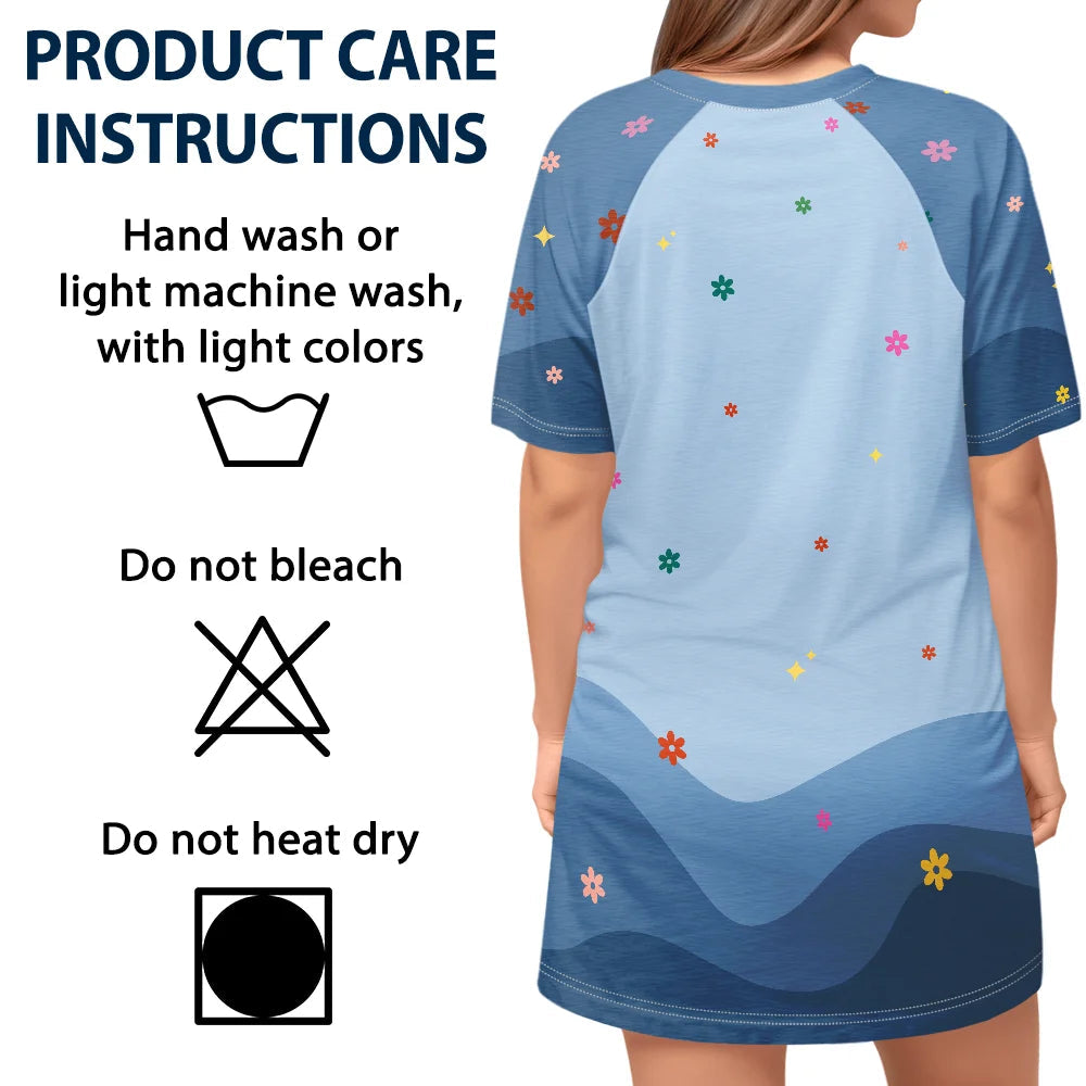 Livin' That Grandma Life - Personalized Women's Sleep Tee - Perfect Gift for Grandma and Moms! Women's Sleep Tee PopCulturePrints