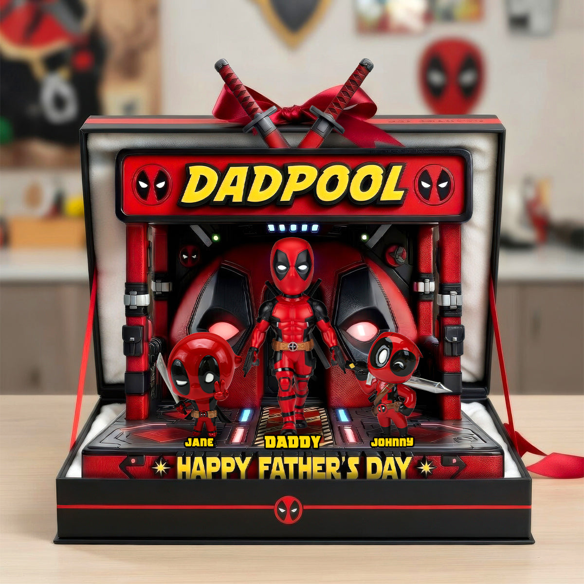 “Every Dad is a Superhero!” - Personalized Acrylic Plaque for Father’s Day - Custom Gift for Dad, Grandpa, and More Shaped Plaques PopCulturePrints