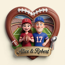 Load image into Gallery viewer, Love On The Field Fridge Magnet - Personalized Gifts For Couples 05huti140726 Fridge Magnet PopCulturePrints
