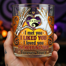Load image into Gallery viewer, Soulmates Forever Round Glass - Personalized Gift for Couples Glass PopCulturePrints
