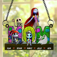 Load image into Gallery viewer, &quot;Celebrate Your Unique Mom with Our Horror-Themed Suncatcher!&quot; - Personalized Ornament for Mom and Grandma Ornament PopCulturePrints
