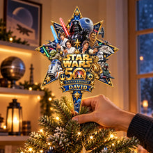 Load image into Gallery viewer, 50th Anniversary Acrylic Christmas Tree Topper - Personalized Gifts For Cosmic Lovers 11ohlu081026 Ornament PopCulturePrints
