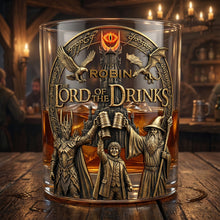 Load image into Gallery viewer, "Cheers to Epic Adventures!" - Personalized Drinking Glass - Gift for Friends, Gamers, and Movie Lovers Glass PopCulturePrints
