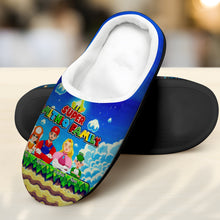 Load image into Gallery viewer, Custom Super Family Christmas Slippers Shoes PopCulturePrints
