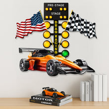 Load image into Gallery viewer, Feel the Need for Speed - Drag Racing Metal Sign, Customizable Gift for Racing Enthusiasts Metal Signs PopCulturePrints
