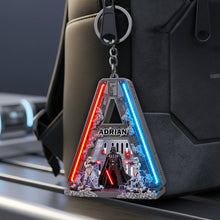 Load image into Gallery viewer, Unleash Your Inner Galaxy: Personalized Galaxy Alphabet Keychain - Custom Gift for Fans of All Ages Keychains PopCulturePrints
