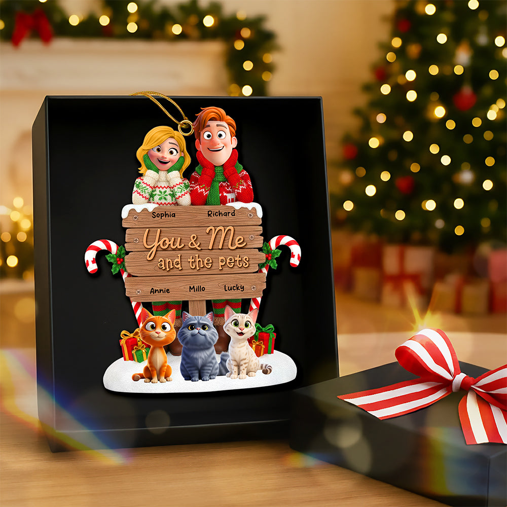 You & Me Acrylic Ornament - Personalized Gifts for Pet Lovers Ornament PopCulturePrints