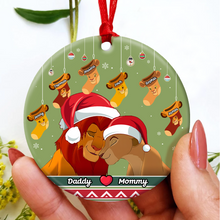 Load image into Gallery viewer, Customized Family Christmas Ornament - Lion King Theme Ornament PopCulturePrints
