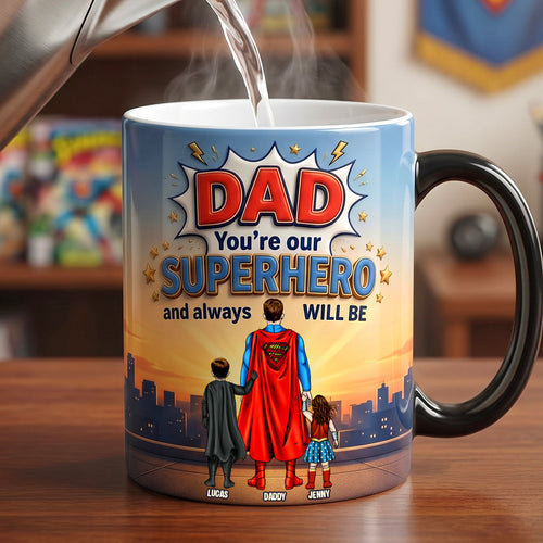 Best Dad Ever Magic Mug - Personalized Gifts for Dad Coffee Mug PopCulturePrints