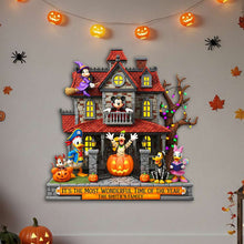 Load image into Gallery viewer, It's the Most Wonderful Time of the Year - Personalized Happy Halloween Haunted Place Wood Sign Wood Sign PopCulturePrints
