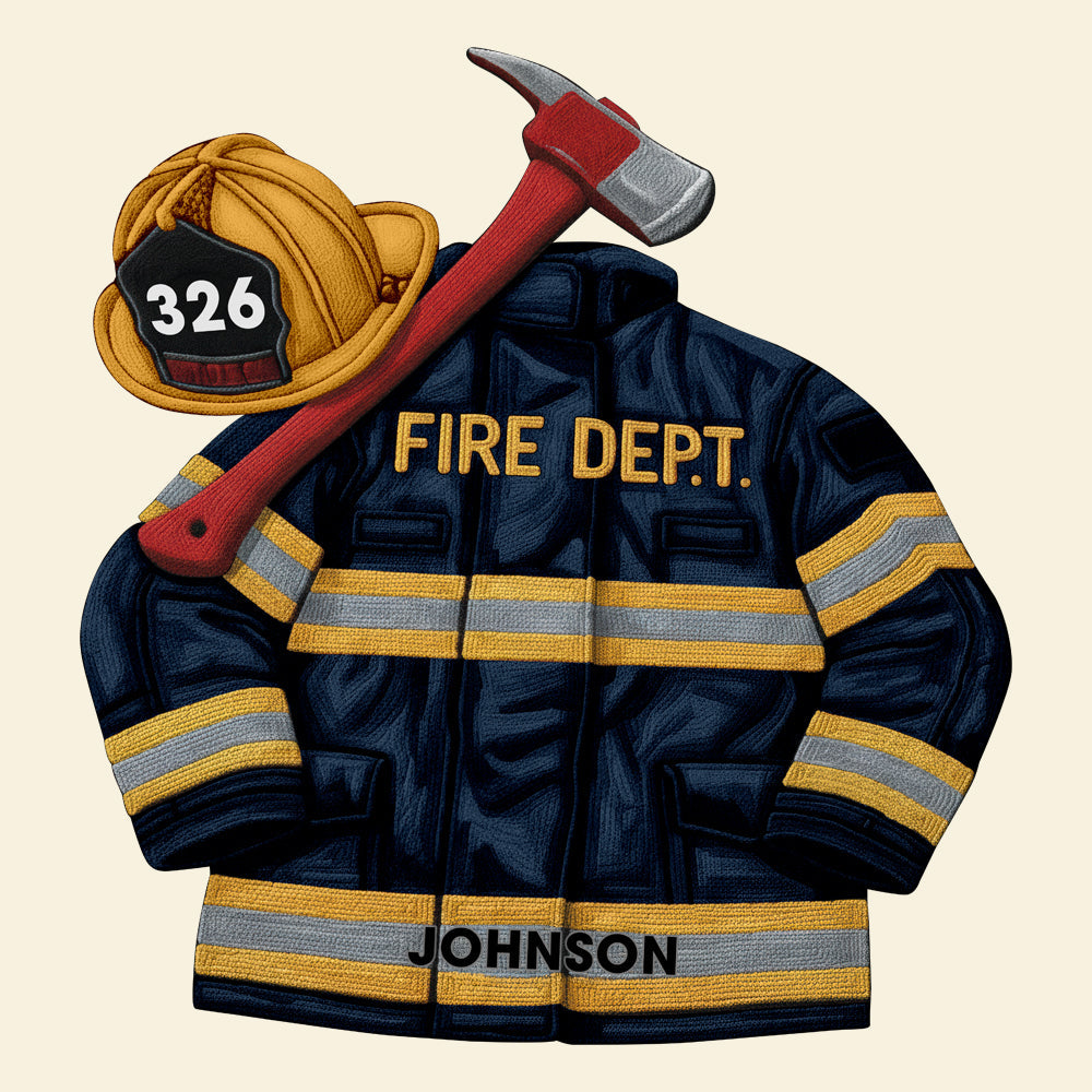 Firefighter Doormat - Personalized Welcome Mat for Firefighters Doormat PopCulturePrints