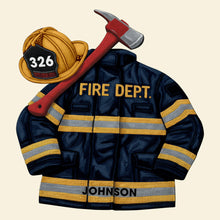 Load image into Gallery viewer, Firefighter Doormat - Personalized Welcome Mat for Firefighters Doormat PopCulturePrints
