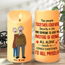 Load image into Gallery viewer, Personalized Couple LED Candle - Together Forever Led Candle PopCulturePrints
