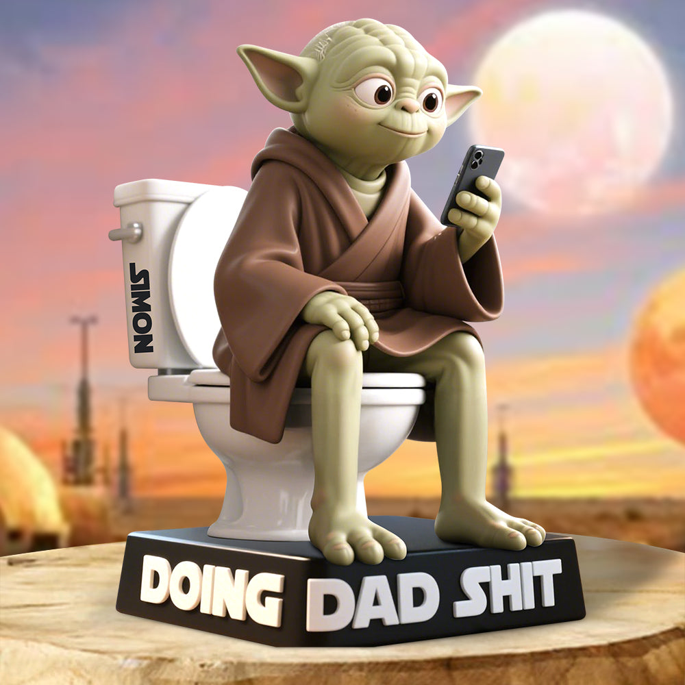 Doing Dad Stuff - Personalized Acrylic Plaque for Dads, Grandpas, and Fathers Shaped Plaques PopCulturePrints