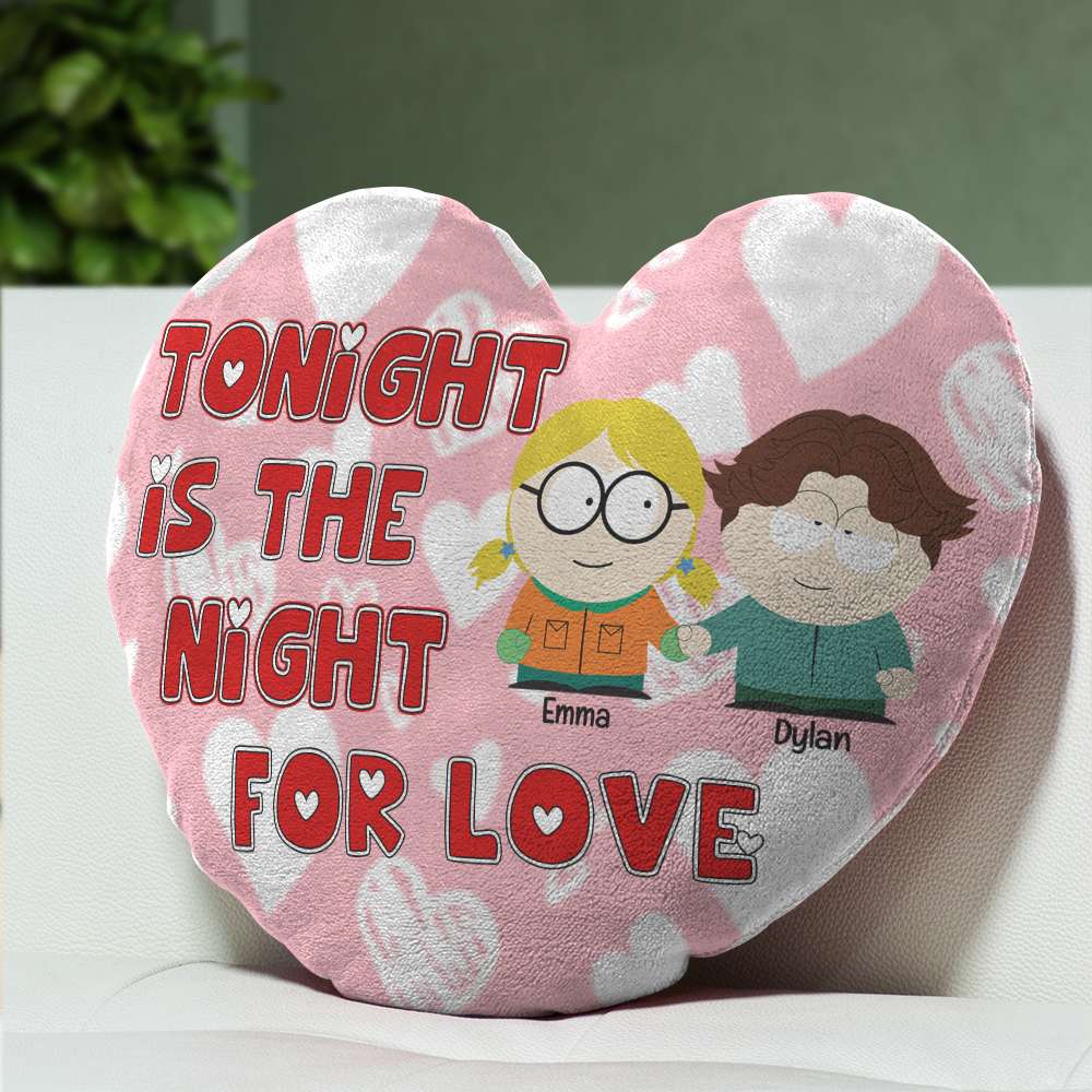 Custom Heart Pillow for Couples - Romantic Valentine's Day Gifts Pillow PopCulturePrints