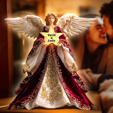 Load image into Gallery viewer, Illuminate Your Family Bond - Guardian Angel Family Acrylic Light Box - Personalized Gifts Light Box PopCulturePrints
