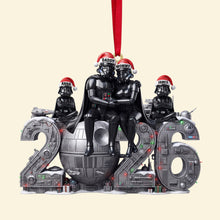 Load image into Gallery viewer, Celebrate the Galaxy - Personalized Space Christmas Ornament for Family
