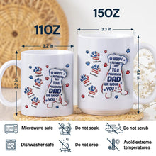 Load image into Gallery viewer, Happy Father&#39;s Day To A Pawsome Dad - Personalized 3D Inflated Effect Mug Mug PopCulturePrints

