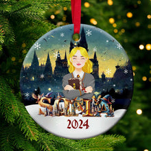 Load image into Gallery viewer, Customizable Wizard Christmas Ornament 2024
