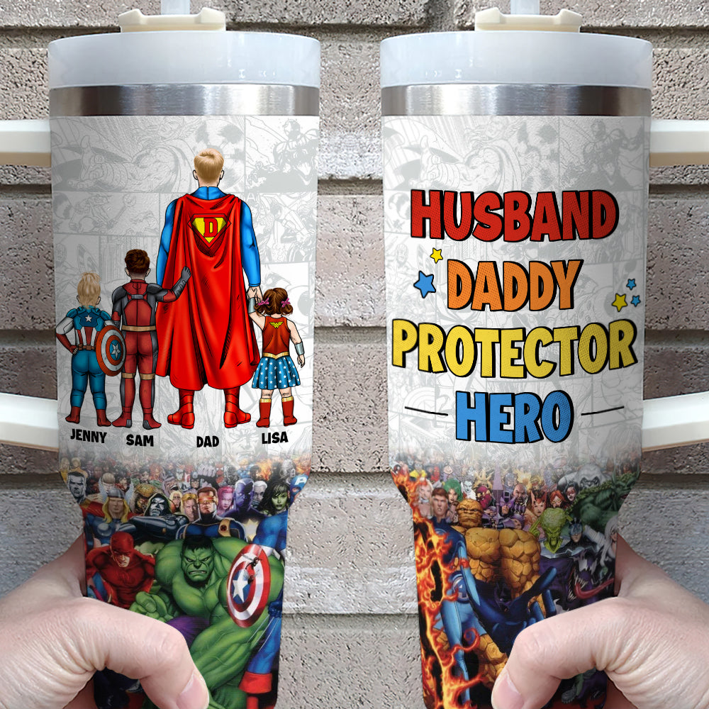 Super Mom Personalized Tumbler – Custom Gift for Mother's Day Tumbler Cup PopCulturePrints