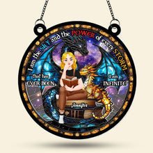 Load image into Gallery viewer, Personalized Book Lover Suncatcher Ornament - Unique Gift for Fantasy Fans Ornament PopCulturePrints
