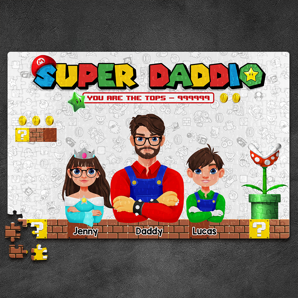 You're the Best Dad - Personalized Jigsaw Puzzle for Kids Jigsaw Puzzles PopCulturePrints
