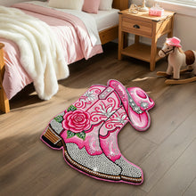 Load image into Gallery viewer, Sparkle in Every Step: Custom Cowgirl Boots Doormat - Personalized Gift for Cowgirls Doormat PopCulturePrints
