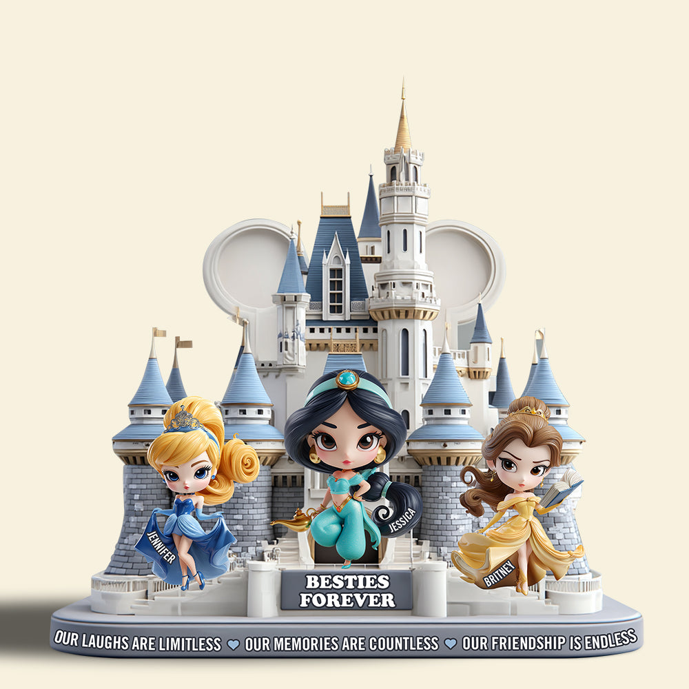 Our Laughs Are Limitless - Besties Forever Acrylic Plaque - Personalized Gift for Best Friends Shaped Plaques PopCulturePrints