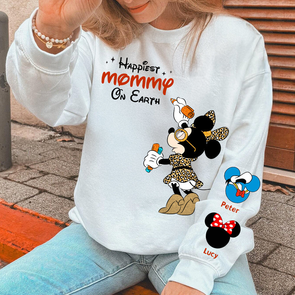 Happiest Mommy On Earth - Personalized 3D Shirt - Gift for Grandma, Mom, and Loved Ones AOP Products PopCulturePrints
